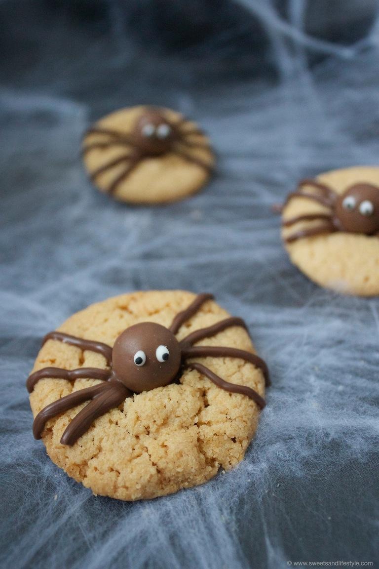 Rezeptbild: Spinnencookies für Halloween