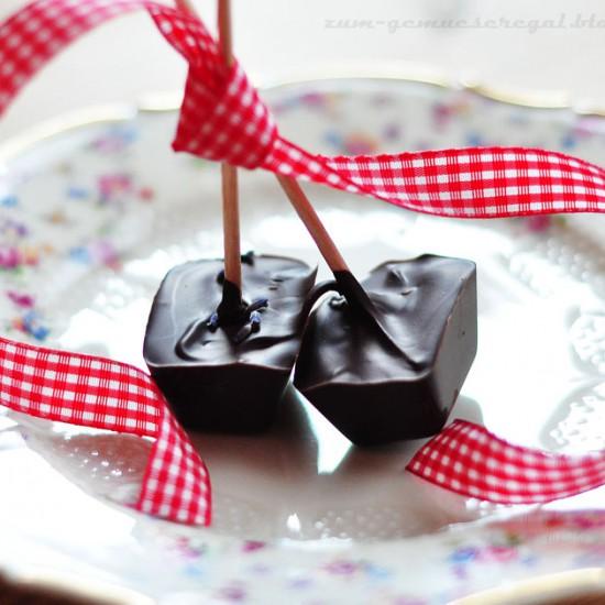 Rezeptbild: Trinkschokolade am Stiel