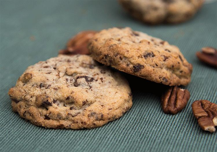 Rezeptbild: Cookies mit Schokolade und Pekannüssen