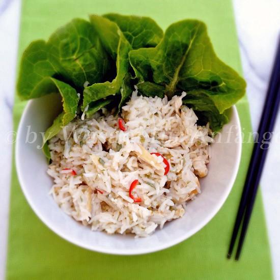 Rezeptbild: Kokos-Huhn-Reis mit Limettendressing