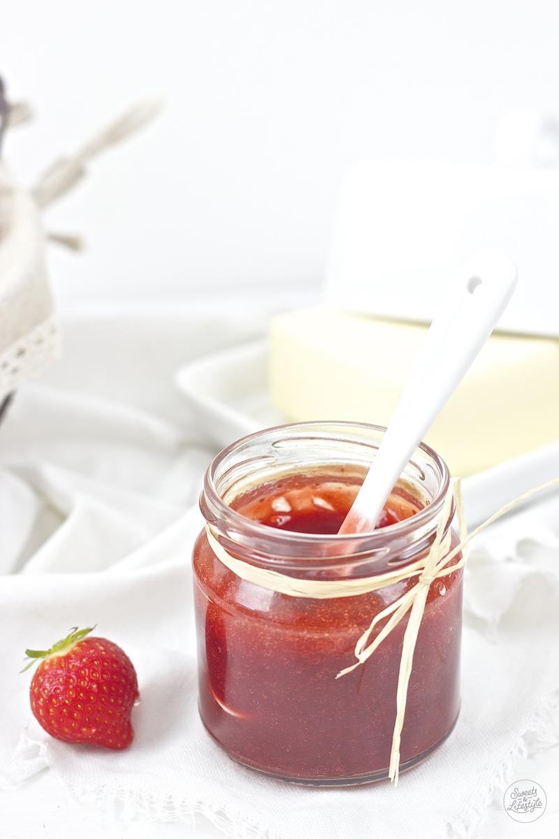 Rezeptbild: Erdbeer Aperol Marmelade