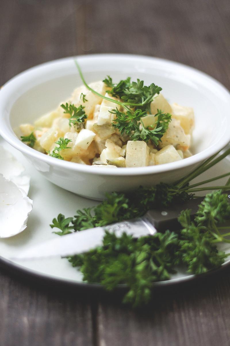 Rezeptbild: Falscher Kartoffelsalat | Low-Carb-Kartoffelsalat