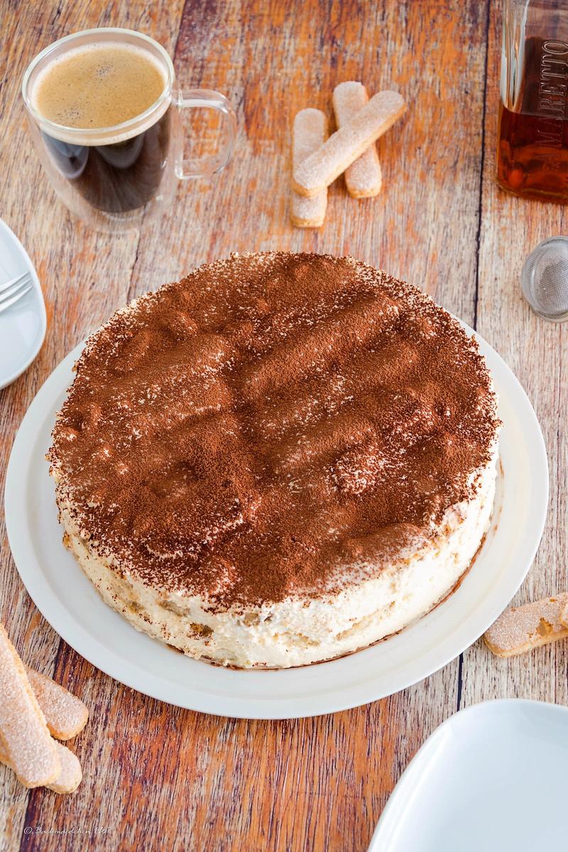 Rezeptbild: No bake Tiramisu-Torte/italienisches Dessert mal anders