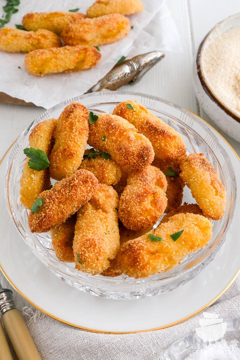 Rezeptbild: Kroketten aus dem Backofen selber machen