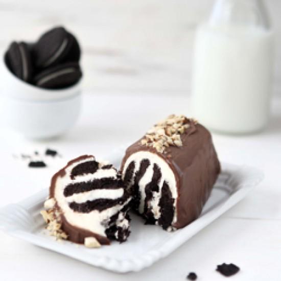 Rezeptbild: zebra chocolate icebox cake