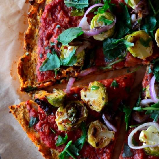 Rezeptbild: Rosenkohlpizza