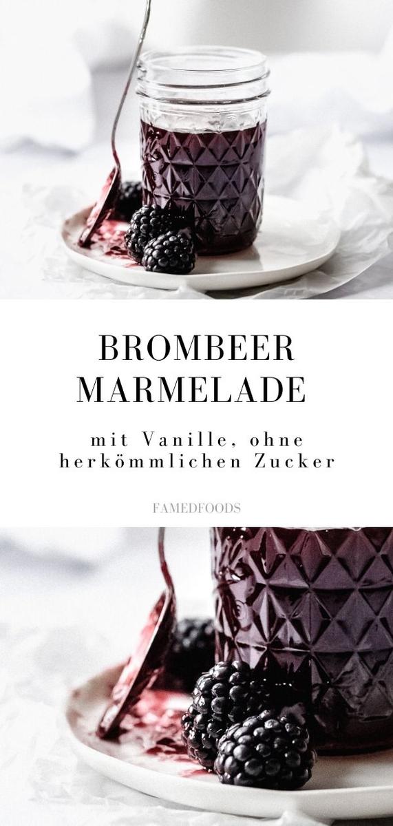 Rezeptbild: Brombeer Marmelade mit Vanille ohne Zucker