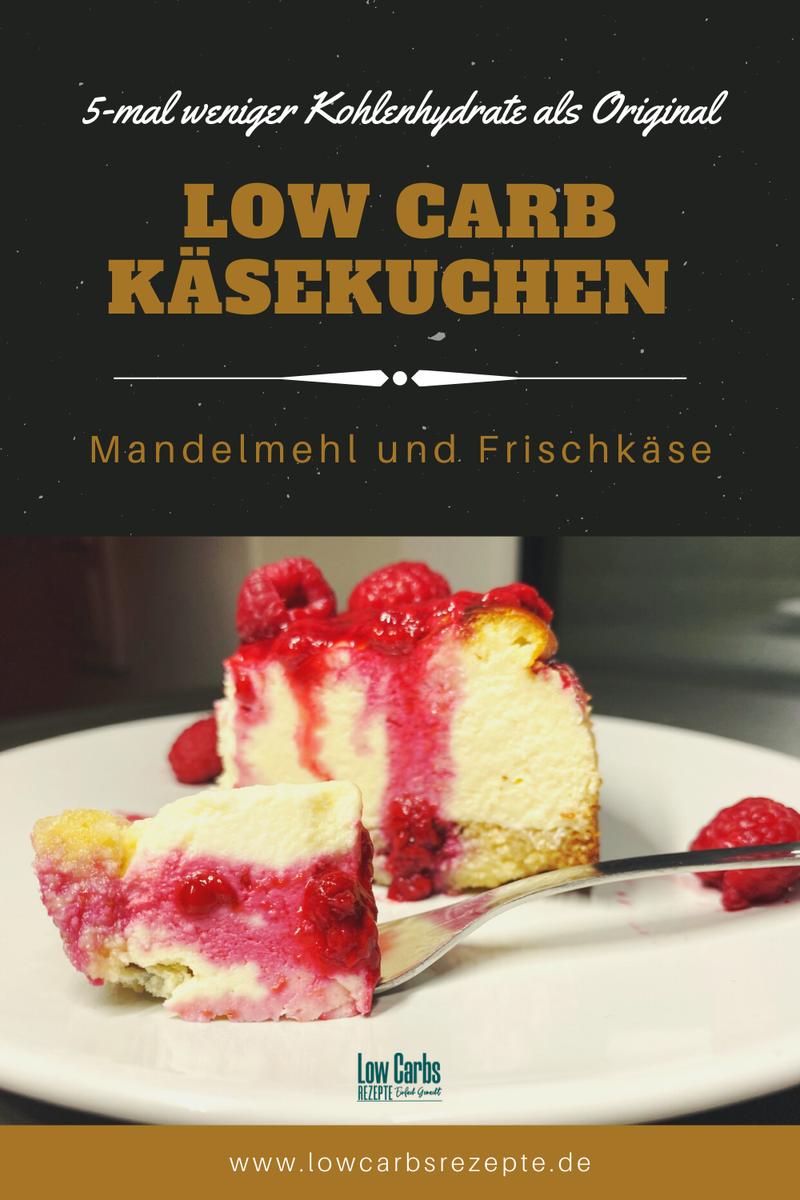 Rezeptbild: Low Carb Käsekuchen mit Mandelmehl und Frischkäse