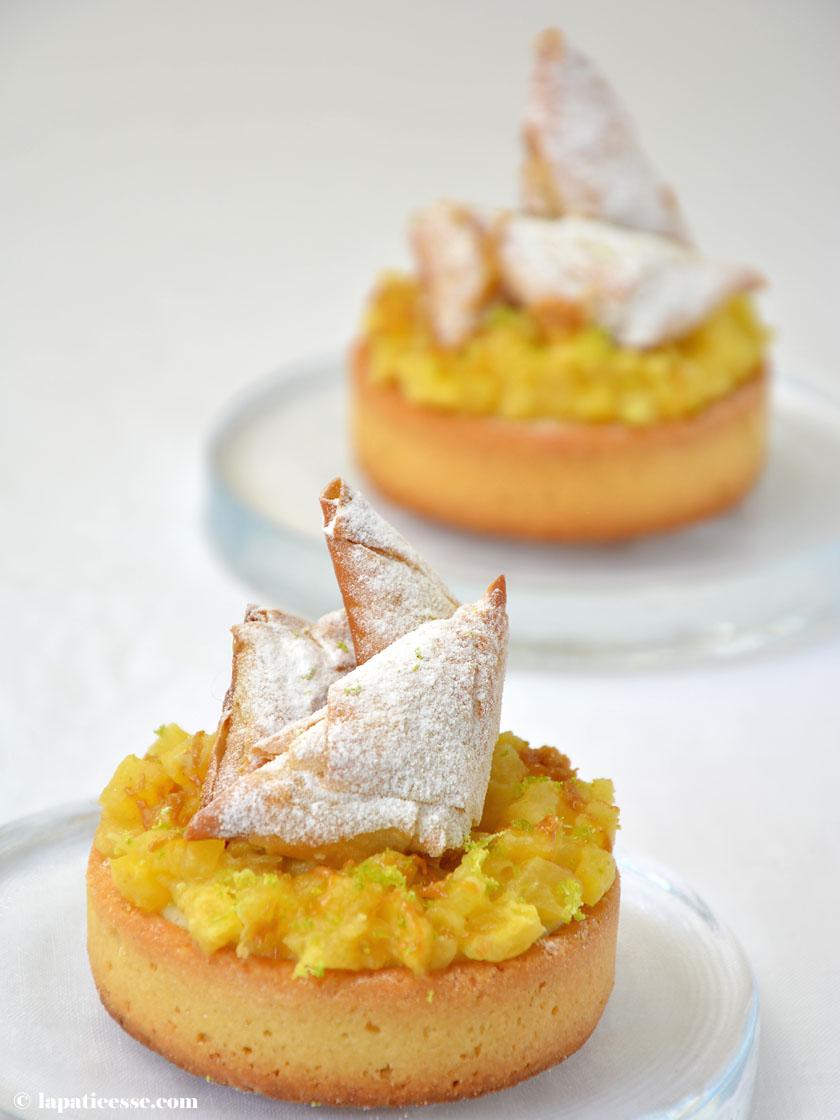 Rezeptbild: Tartelettes La Réunion mit Galabé Zucker und Caviar-Samosas