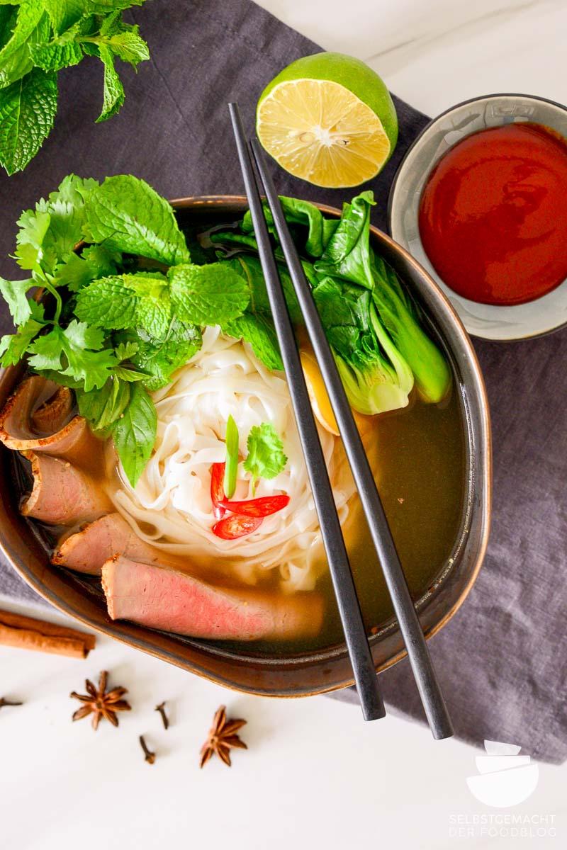 Rezeptbild: Vietnamesische Nudelsuppe (Pho Suppe)