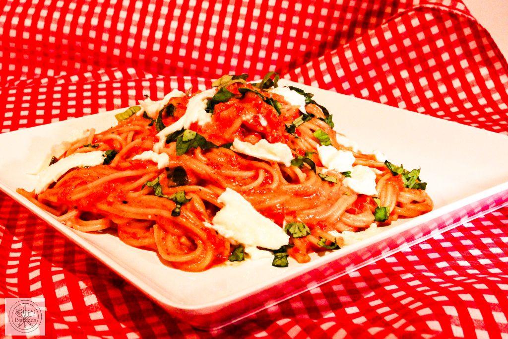Rezeptbild: Spaghetti mit Peperoni-Tomaten Sauce