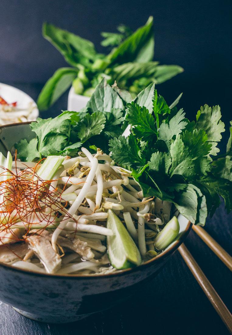Rezeptbild: Pho Ga – Vietnamesische Nudelsuppe mit Huhn