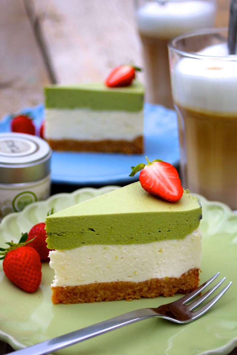Rezeptbild: Matcha-Limetten-Cheesecake
