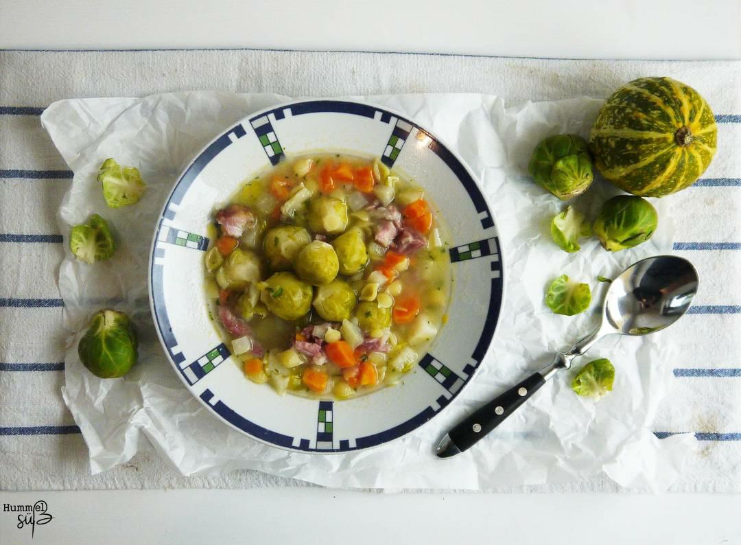 Rezeptbild: Dicke Gemüsesuppe, mit Kasseler und Nudeln