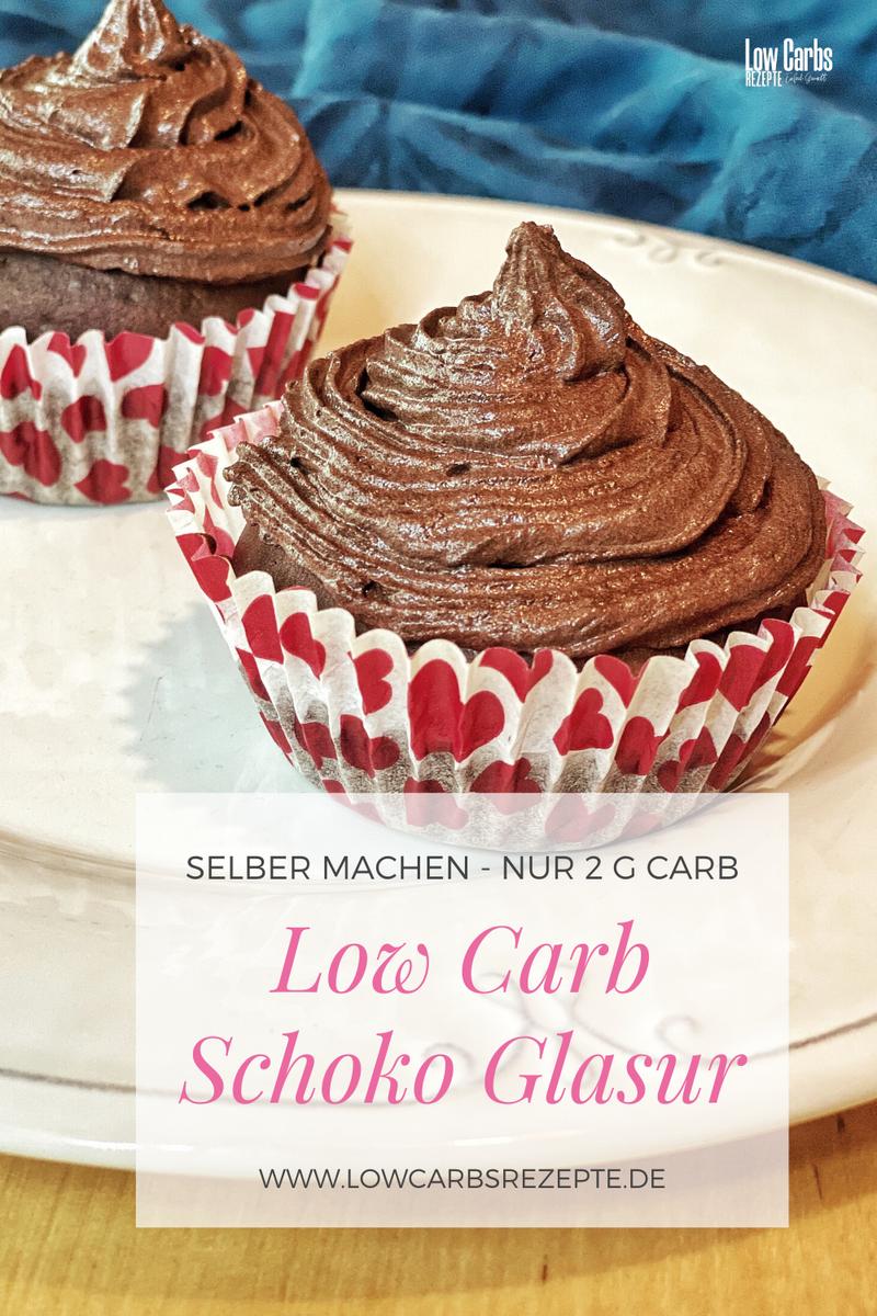 Rezeptbild: Low Carb Schoko Glasur mit Erythrit - selber machen