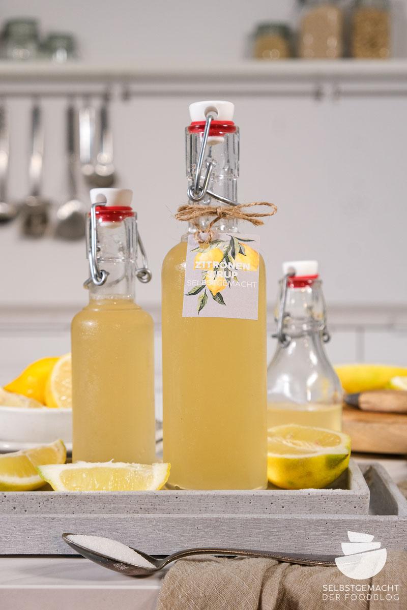 Rezeptbild: Schneller Zitronensirup aus 3 Zutaten