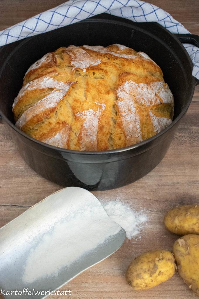 Rezeptbild: Kartoffelbrot - schnell & einfach im Topf gebacken