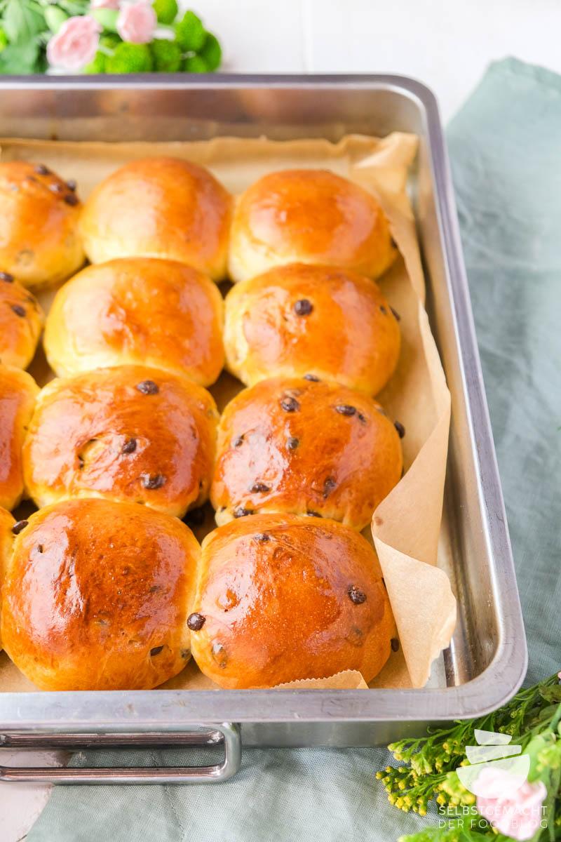 Rezeptbild: Schokobrötchen selber machen