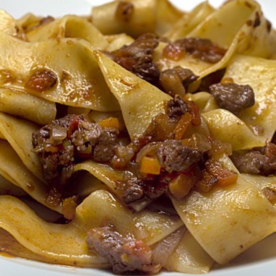 Rezeptbild: Pappardelle mit Hirsch-Ragù