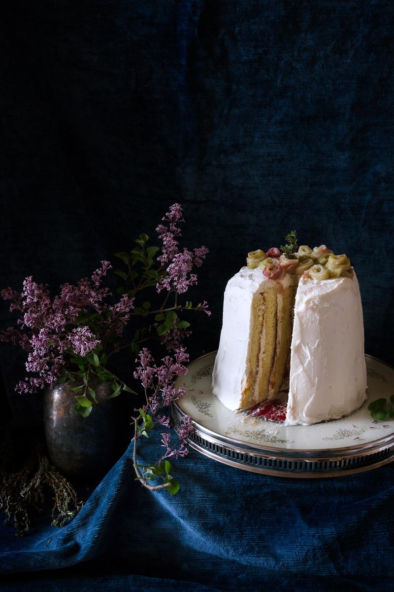 Rezeptbild: Rhabarbertorte mit Portwein