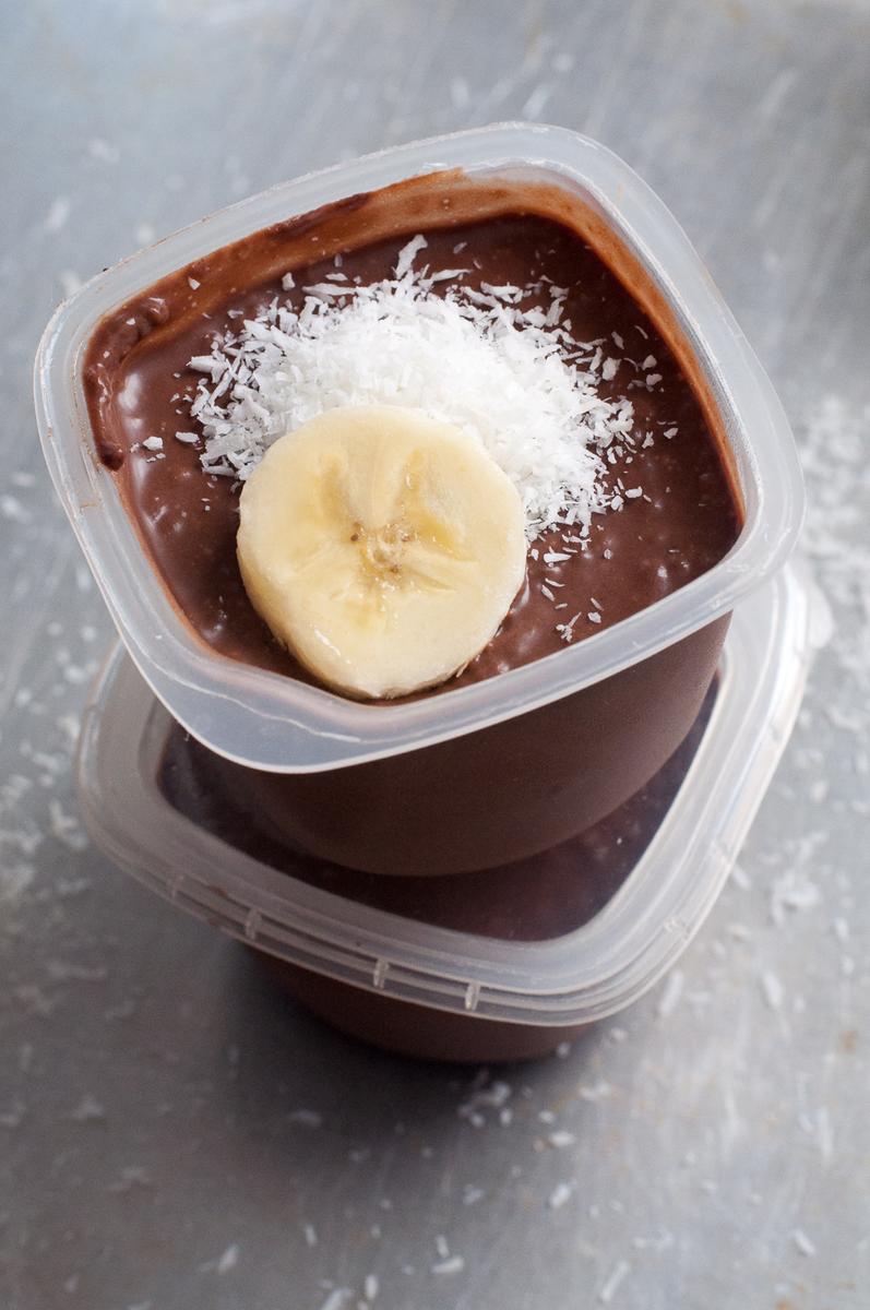 Rezeptbild: Schokoladiger Chia Pudding mit Banane