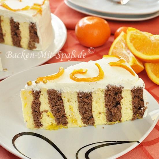 Rezeptbild: Orangen- Wickeltorte