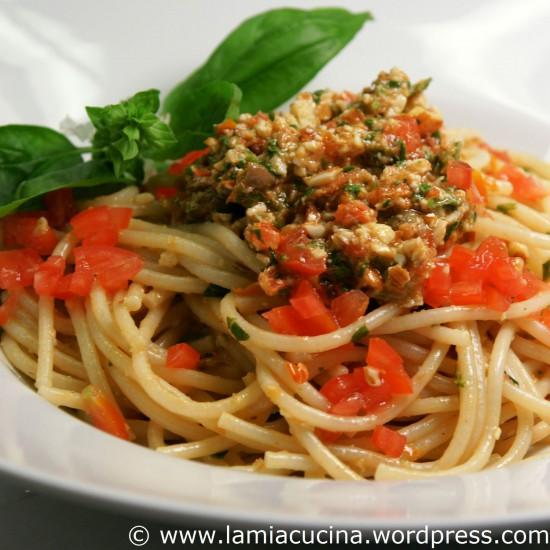 Rezeptbild: Spaghetti mit Pesto alla trapanese