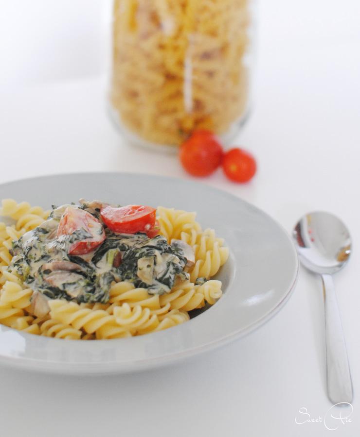 Rezeptbild: Spinat Gorgonzola Pasta