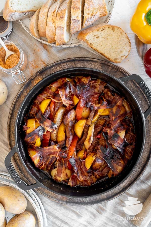 Rezeptbild: Schichtfleisch im Dutch Oven – bestes Rezept!