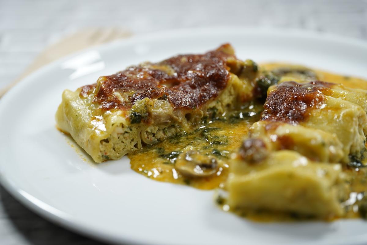 Rezeptbild: Cannelloni mit Garnelenfüllung