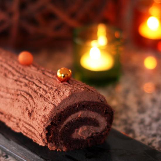 Rezeptbild: Bûche de Noël (in französisch)