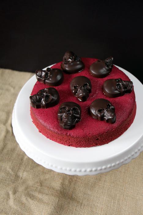 Rezeptbild: Red Velvet Skull Cake