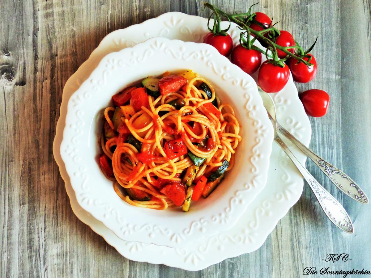 Rezeptbild: Spaghetti Ratatouille 