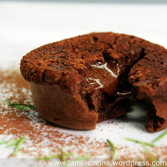 Rezeptbild: Gâteau chocolat mit Olivenöl und Rosmarin