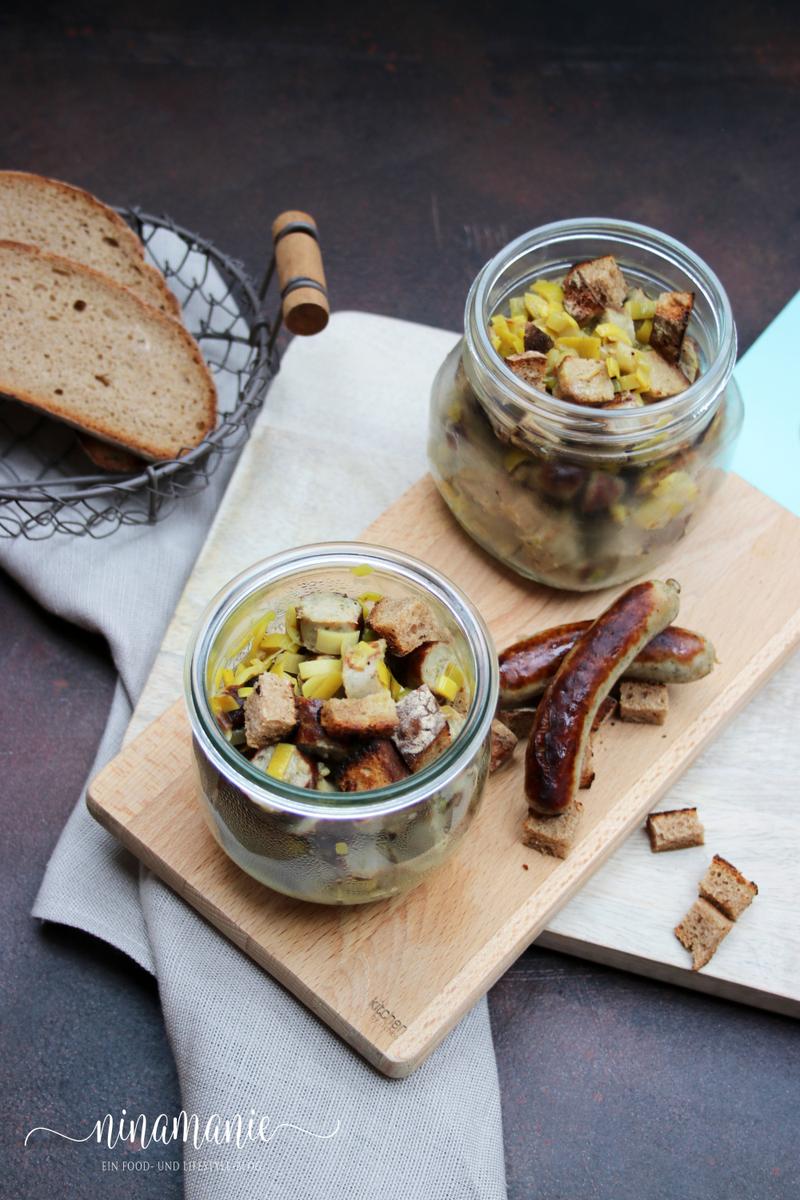 Rezeptbild: Lauwarmer Nürnberger-Bratwurst-Salat