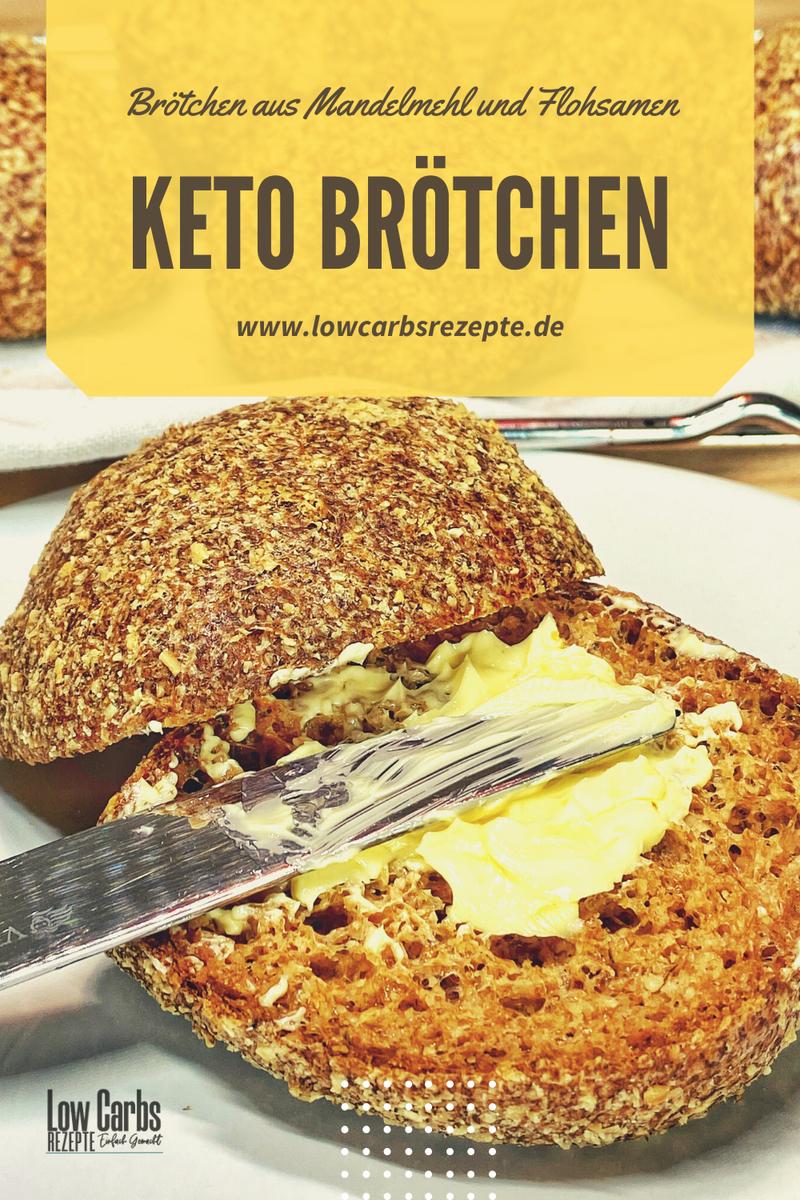 Rezeptbild: Keto-Brötchen - Low Carb Brötchen aus Mandelmehl und Flohsamen