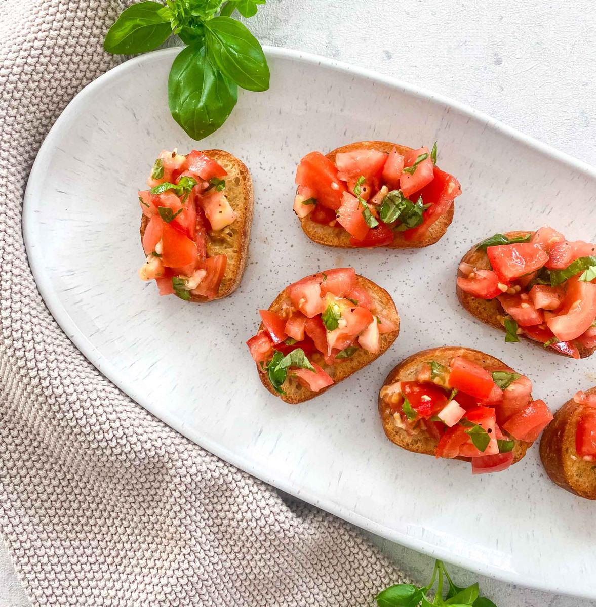 Rezeptbild: Bruschetta mit Tomaten