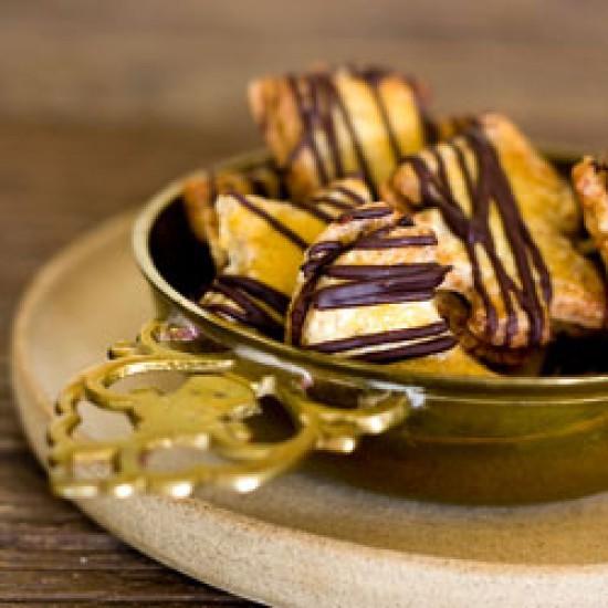 Rezeptbild: Maronenplätzchen mit Schokoladen-Ganache