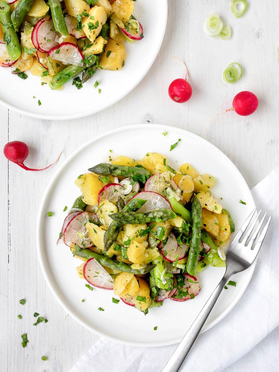 Rezeptbild: Spargel-Kartoffelsalat mit Radieschen