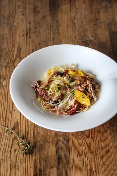 Rezeptbild: Linguine mit Orangen, Radicchio und Thymian