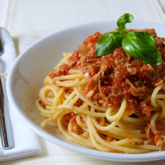 Rezeptbild: Spaghetti al tonno