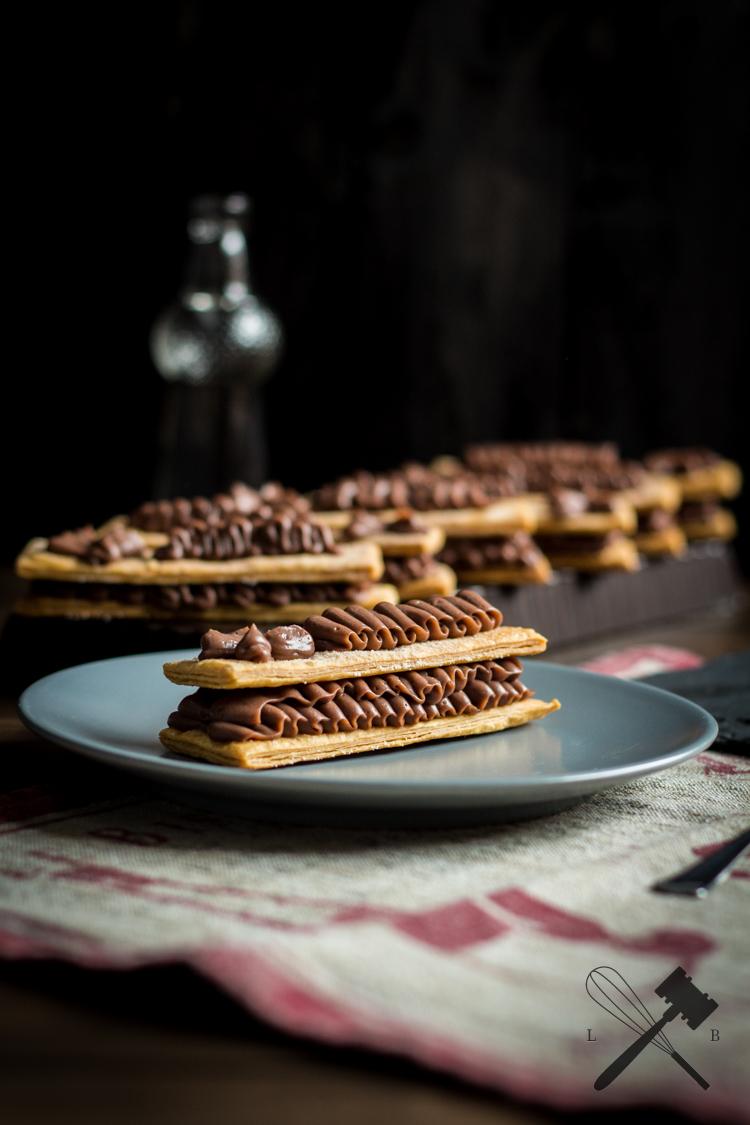 Rezeptbild: Millefeuille de crème pâtissière au chocolat