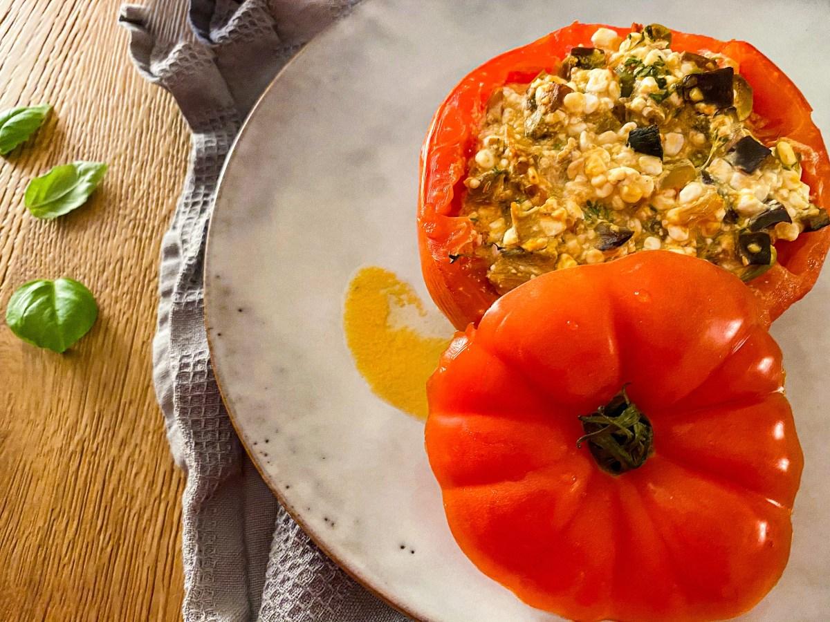 Rezeptbild: Gefüllte Tomaten - leckeres Low Carb Gericht