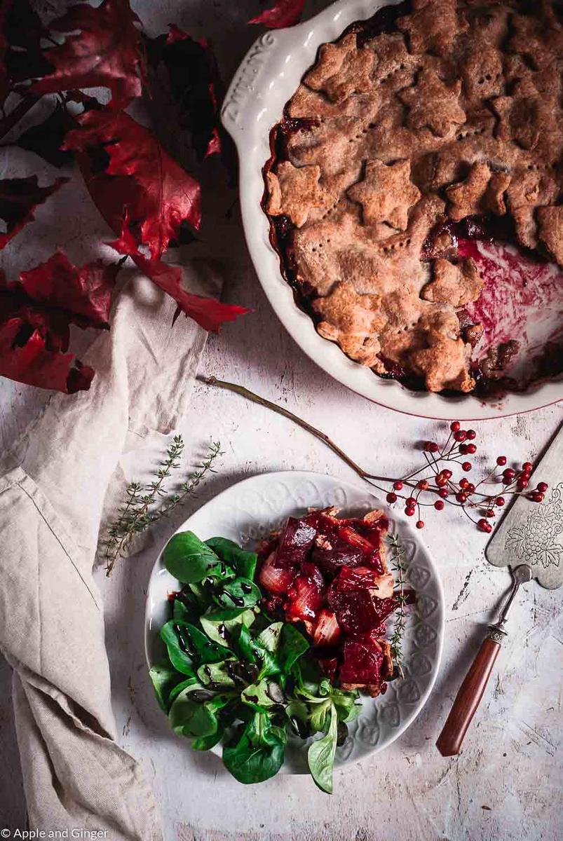 Rezeptbild: Tarte Tatin mit Roter Beete und Zwiebeln