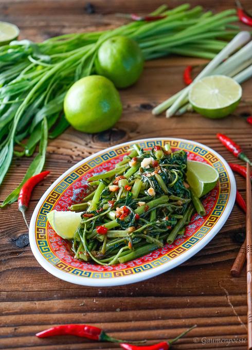 Rezeptbild: Fried Morning Glory - Indonesischer Wasserspinat