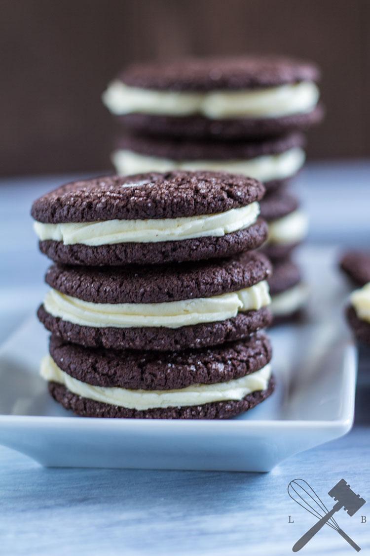 Rezeptbild: Vanilla-filled Chocolate Cookies