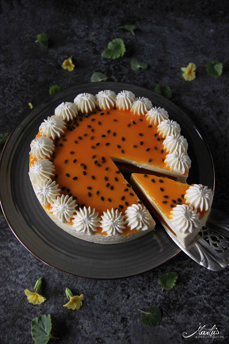 Rezeptbild: Fruchtig leichter Maracuja Cheesecake 