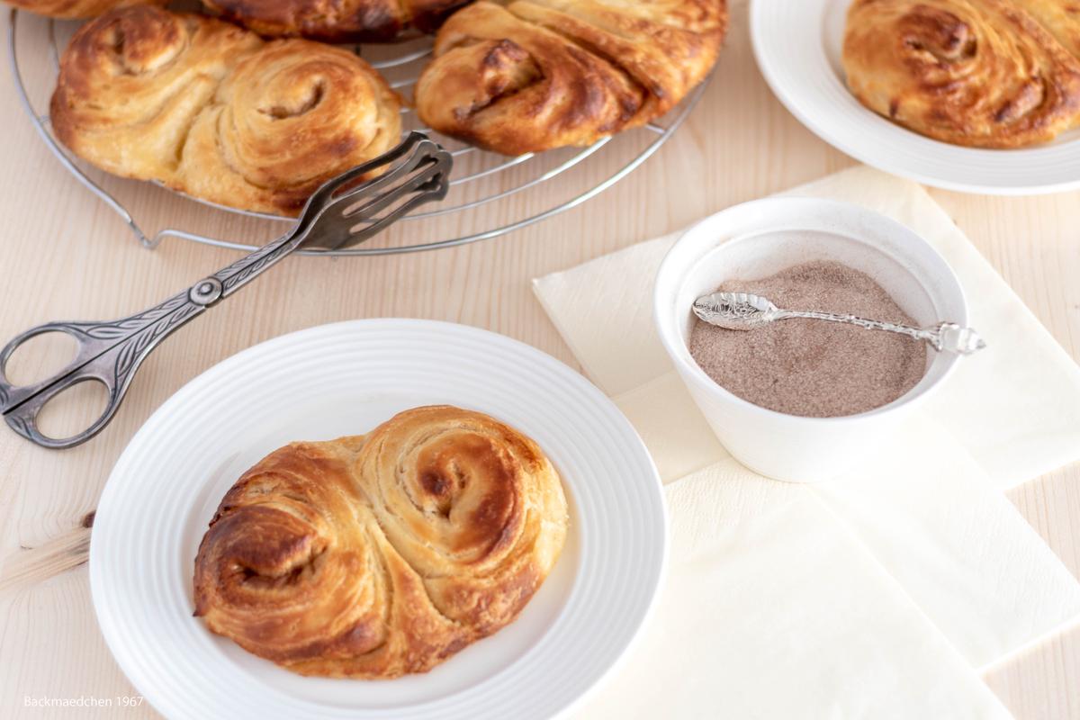 Rezeptbild: Franzbrötchen aus Plunderteig