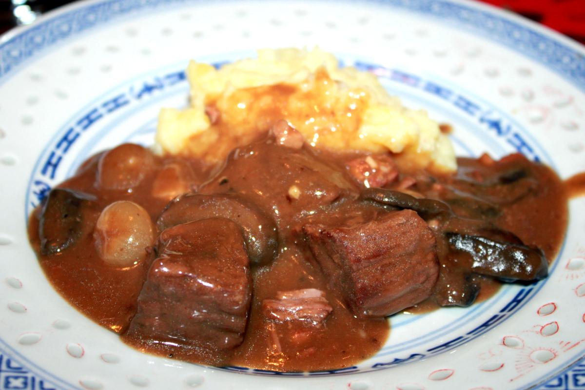 Rezeptbild: Boeuf Bourguignon vom Slow-Cooker