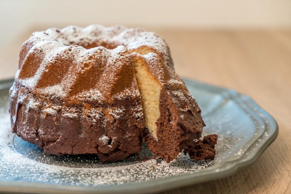 Rezeptbild: Omas Marmorkuchen – saftig, einfach und lecker!